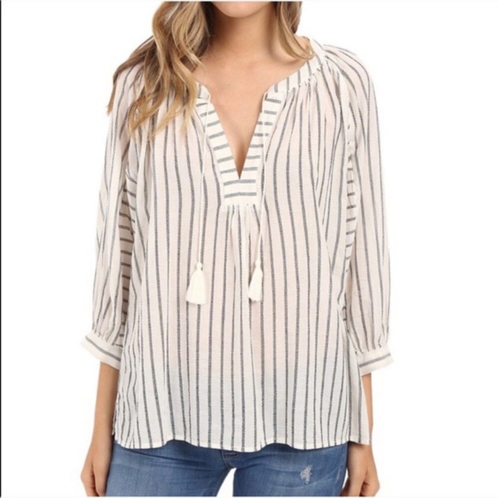 Joie striped v-neck blouse